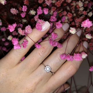 Комплект из серебра кольцо+серьги