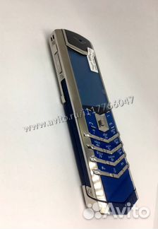 Vertu Signature S Design Navy Alligator Верту
