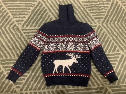 Новогодний свитер на 3-4 года