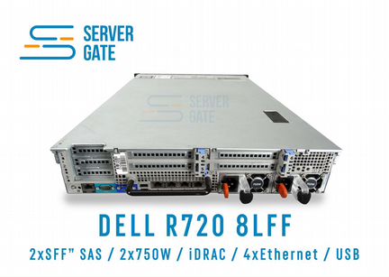 Сервер dell R720 8LFF 2 x E5-2695v2 64 GB