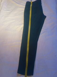 Джинсы сине-зеленые, размер EUR 42