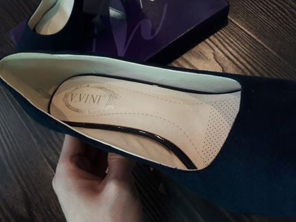 Тёмно-синие Туфли 38 размер