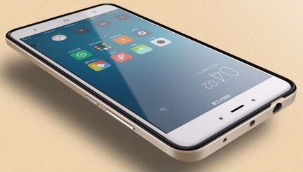 Противоударный золотой чехол для Redmi Note 4