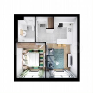 1-к квартира, 36.1 м², 21/24 эт.