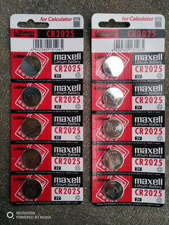 Батарейка Lithium Maxell cr2025 3V