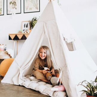 Детский вигвам из льна,палатка