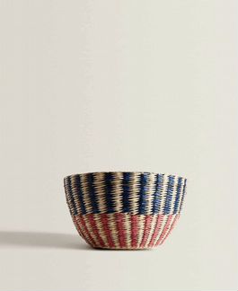 Zara Home новая корзина из натурального волокна