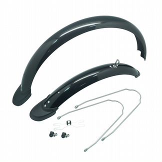 Крылья пвх с одинарными стойками 58мм 24 чёрные на хедере