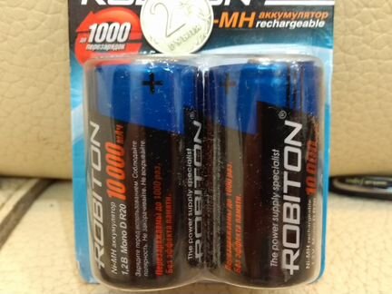 NiMH аккумулятор D/HR20 Robiton 10000mAh 1.2V