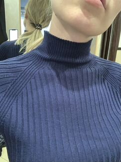 Uniqlo, мериносовый свитер,3D вязка S