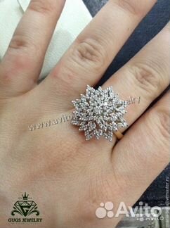 Золотое кольцо с бриллиантами