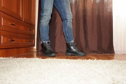 Ботинки кожаные