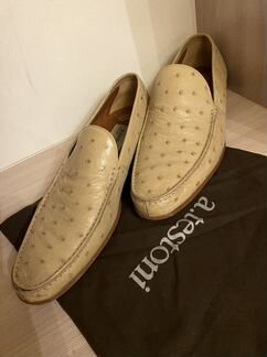 Туфли a.testoni страус оригинал,43 размер