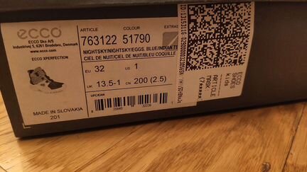 Ботинки ecco xperfection 32размера