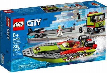 Lego City 60254 Транспортировщик катеров