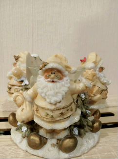 Подсвечник новогодний со свечкой