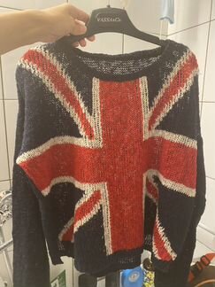 Свитер с узором Британский флаг