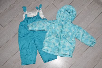 Полукомбинезон, куртка, пинетки 80 размер