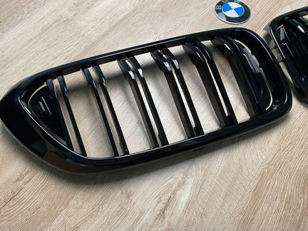 Решетка радиатора BMW G32 M look, чёрный глянец