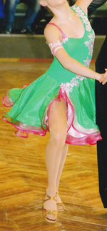 Платье для бальных танцев латино юниоры1