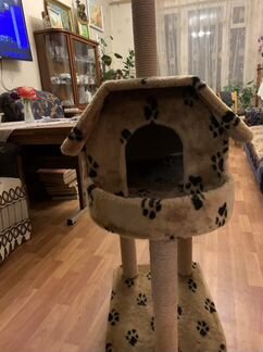 Когтеточка домик для кошки