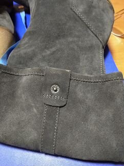 Сапоги замшевые (мышиный цвет)