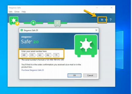 Steganos Safe 20 - ключ активации Хранилища