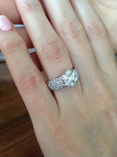 Золотое кольцо в стиле Van Cleef