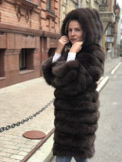 Шуба из песца