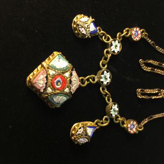 Ожерелье антикварное Микромозаика Рим