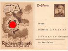 Почтовые карточки (пк с ом) Третий рейх, 1938 год