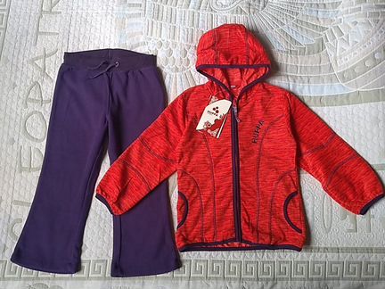Новый флисовый костюм 98, 104 Huppa для девочки
