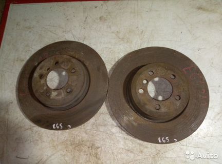 2 задних б/у тормозных диска BMW e65 e66 дорестайл