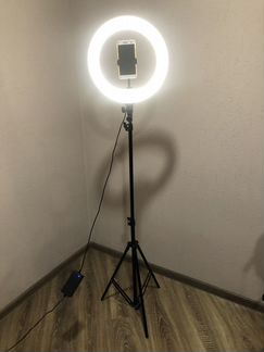 Кольцевая лампа со штативом 26, 33, 36см