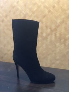 Итальянские замшевые полусапоги