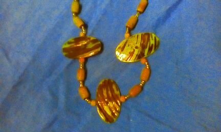 Бусы Оникс,перламутр,ракушка. Винтаж