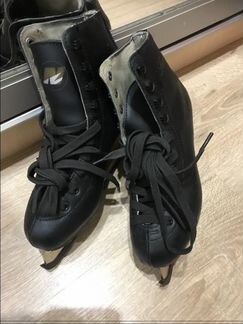 Коньки фигурные натуральная кожа