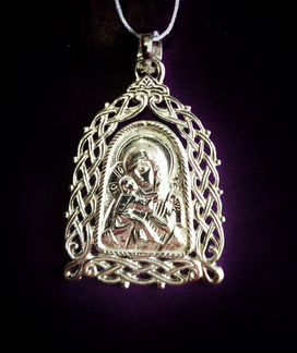 Ладанка серебро 925 Дева Мария