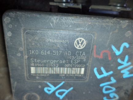 Блок абс ABS EPS golf 5 golf5 гольф 1K0614517A