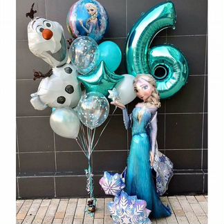 Воздушные шары с гелием Холодное сердце