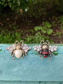 Новые Броши Gucci пчела муха