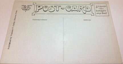 Антикварная открытка 1909 год