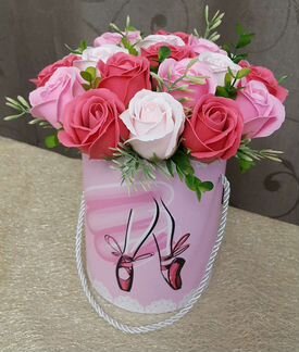 Букеты из мыльных роз