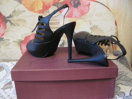 Босоножки на каблуке, Новые,натур.кожа
