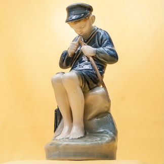 Фарфоровая Статуэтка Мальчик Пастух Дания, 50-е гг