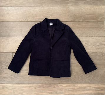 Пиджак вельветовый темно синий Petit Bateau 110