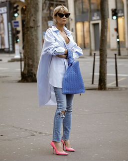 Туника-рубашка Stradivarius хлопок