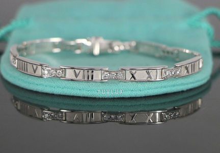 Золотой браслет Tiffany с бриллиантами 1 ct