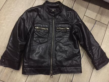 Кожаная куртка 110 рост (3-4 года)