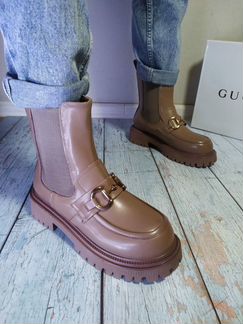 Кожаные зимние ботинки gucci (36-40)